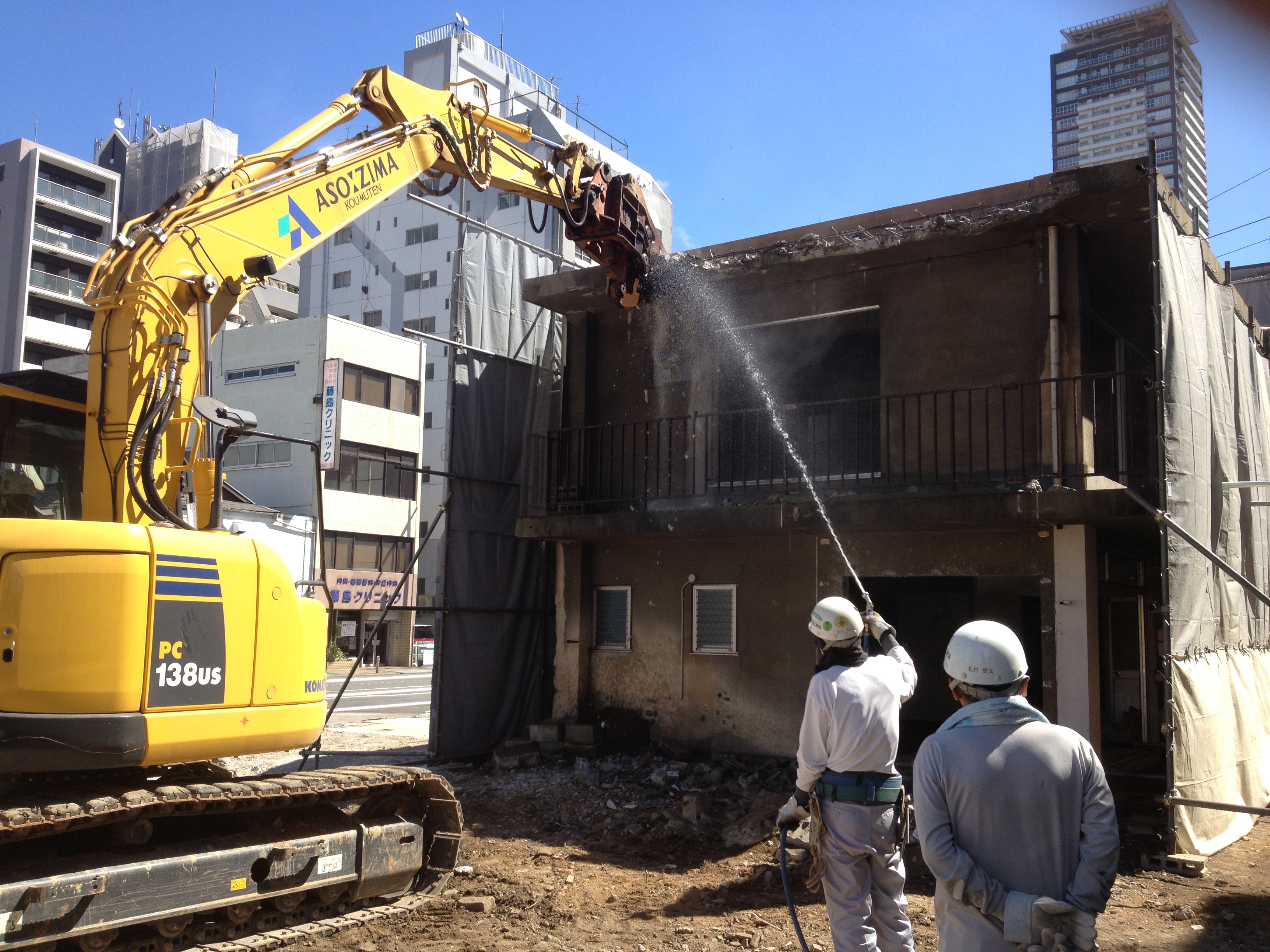 解体工事風景