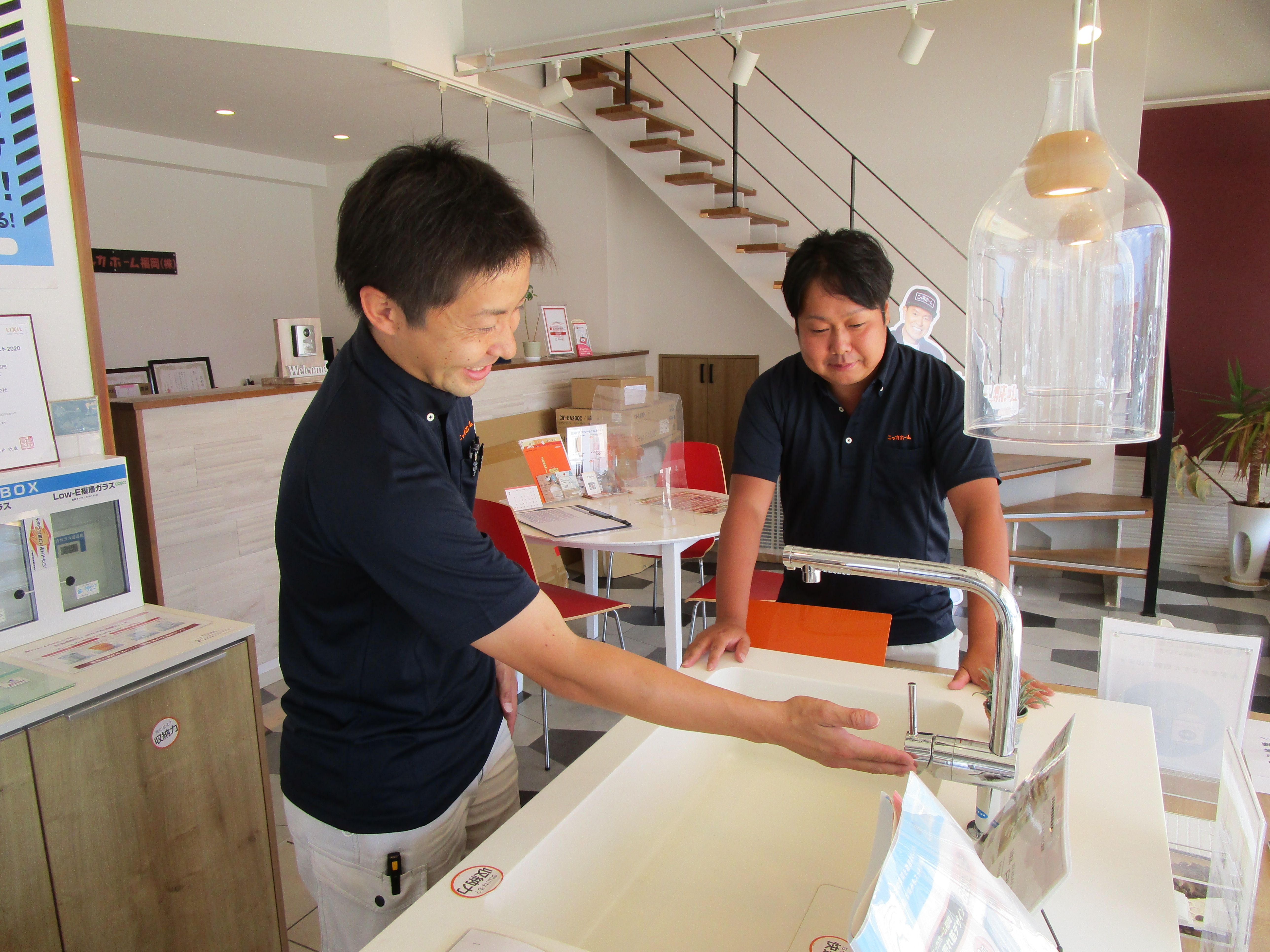 商品を見ながら、打ち合わせが出来ます。