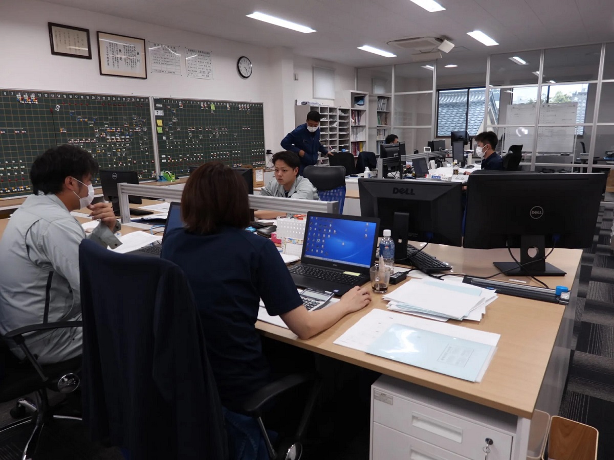 本社事務所。見学も受け付けています。